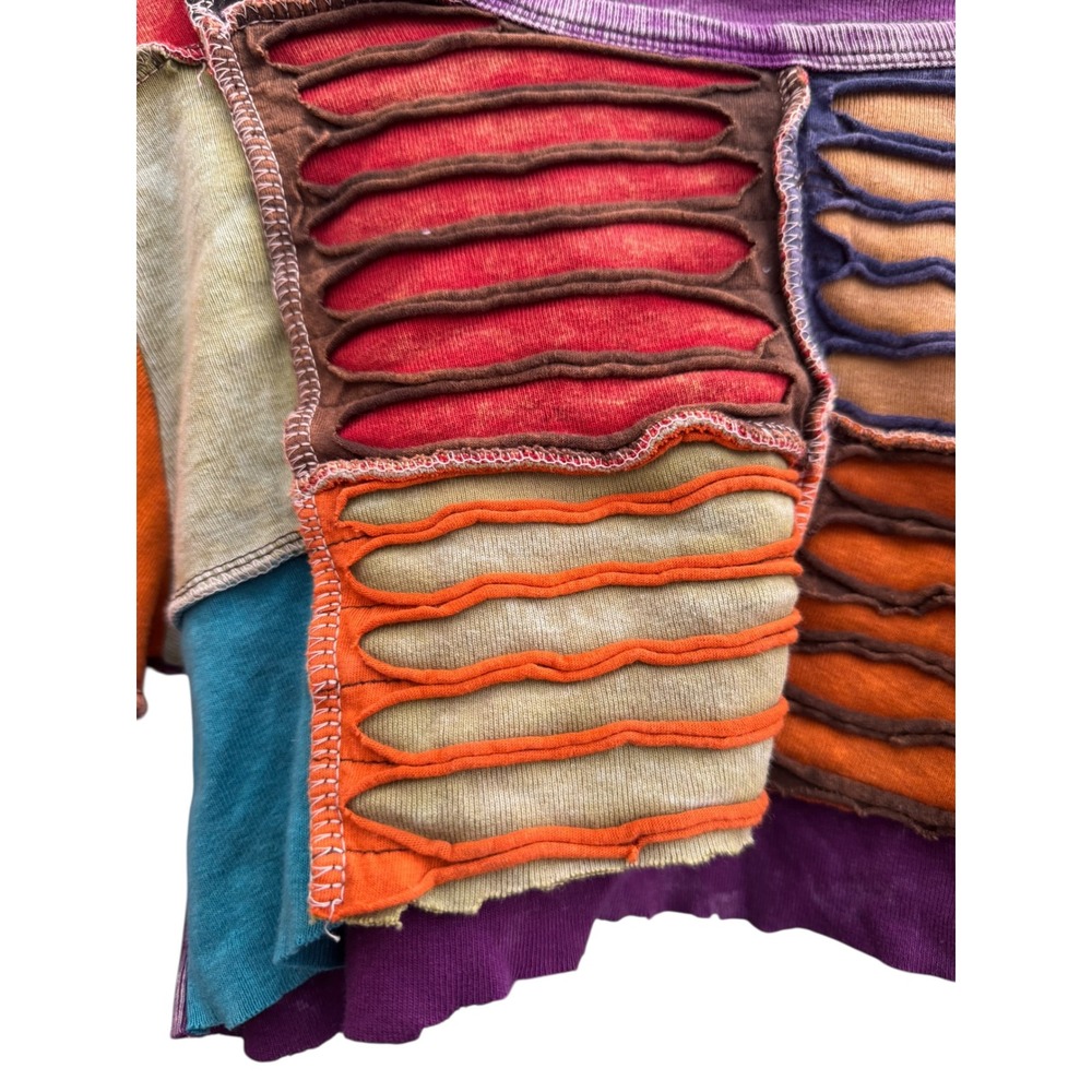 Rising International Patchwork Multi-Color Long S… - image 2